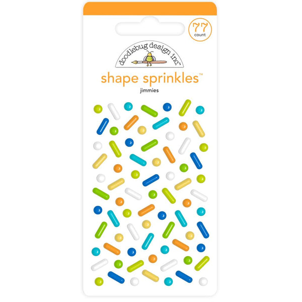 Doodlebug Sprinkles Adhesive Enamel Shapes - Jimmies, Party Time*