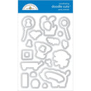 Doodlebug Clear Doodle Stamps - Party Animals Boy, Party Time*