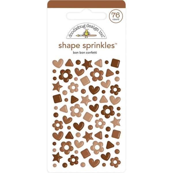 Doodlebug Sprinkles Adhesive Enamel Shapes - Bon Bon Confetti