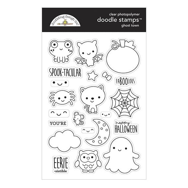 Doodlebug Clear Doodle Stamps - Ghost Town
