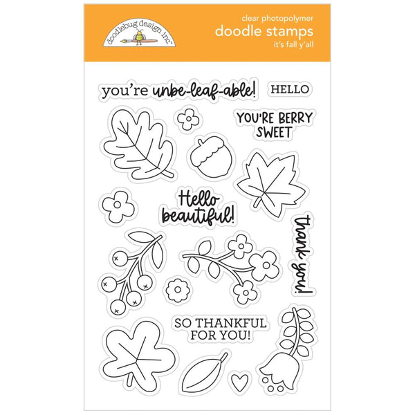 Doodlebug Clear Doodle Stamps - It's Fall Y'all