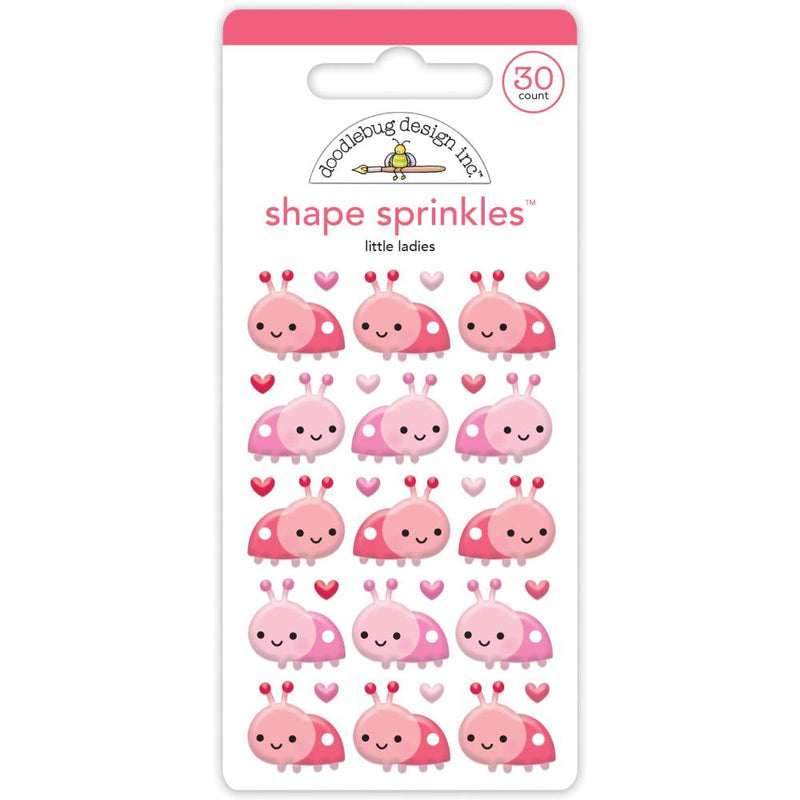 Doodlebug Sprinkles Adhesive Enamel Shapes - Little Ladies