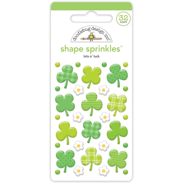 Doodlebug Sprinkles Adhesive Enamel Shapes - Lots O' Luck*