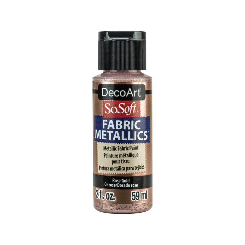SoSoft Fabric Acrylic Metallic Paint 2oz - Rose Gold*