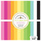 Doodlebug textured double-sided cardstock 12"X12" 12-pack  - Over The Rainbow
