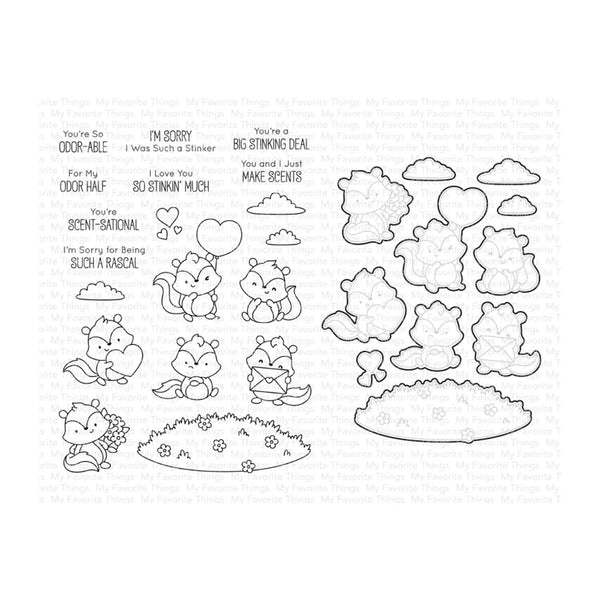 My Favorite Things Stamp & Die Duo - Scent-sational Skunks*