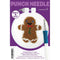 Design Works Punch Needle Kit 3.5" Round - Gingerbread
