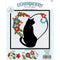 Design Works Felt Collage Applique Kit 12"X12" - Cat in Heart Silhouette*