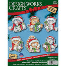 Design Works Plastic Canvas Ornament Kit 3.5"X3.5" - Set of 6 Cats (14 Count)*