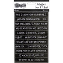 Dyan Reaveley's Dylusions Bigger Back Chat Stickers - Black