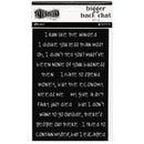 Dyan Reaveley's Dylusions Bigger Back Chat Stickers Black Set