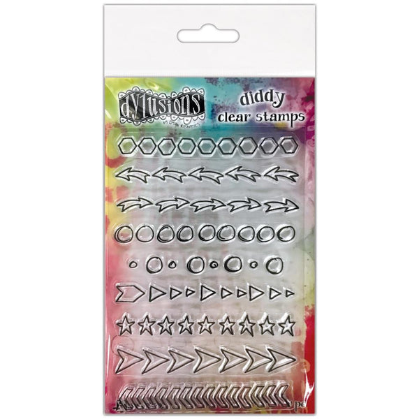 Dyan Reaveley's Dylusions Diddy Stamp Set - Doodles