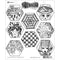 Dyan Reaveley's Dylusions Cling Stamp Collections 8.5"x 7" - A Heck Of Hexies