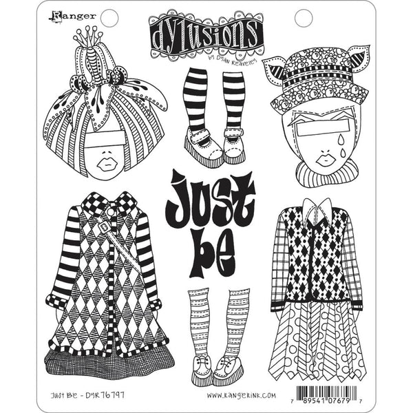 Dyan Reaveley's Dylusions Cling Stamp Collections 8.5"x 7" - Just Be