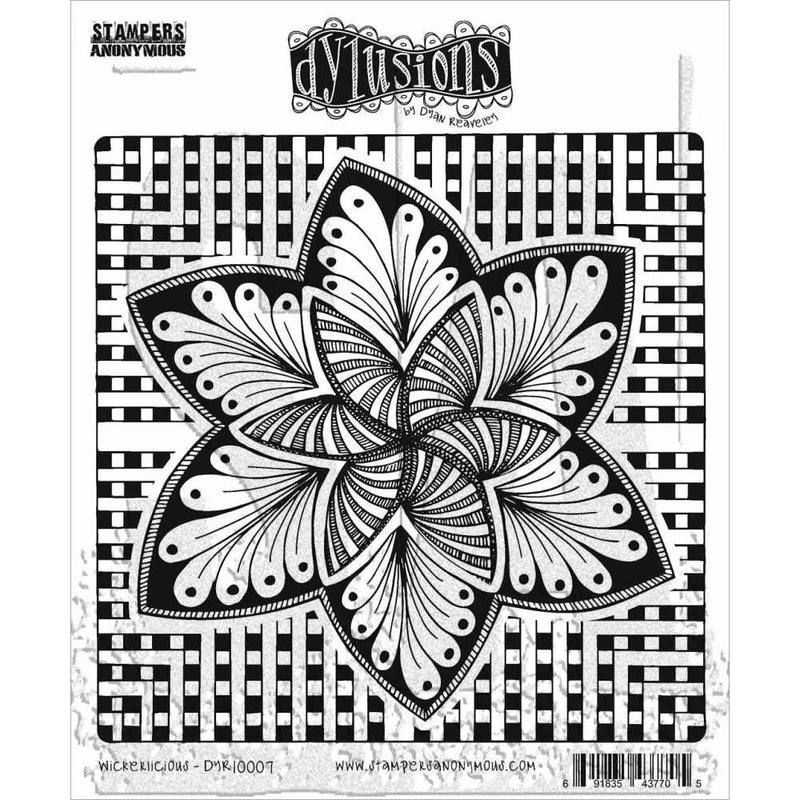 Dyan Reaveley's Dylusions Cling Stamp Collections 8.5"X7" - Wickerlicious*