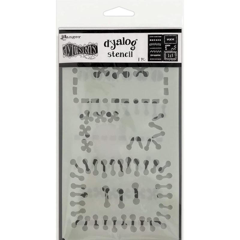 Dyan Reaveley's Dylusions Dyalog Stencil - Stitch It*