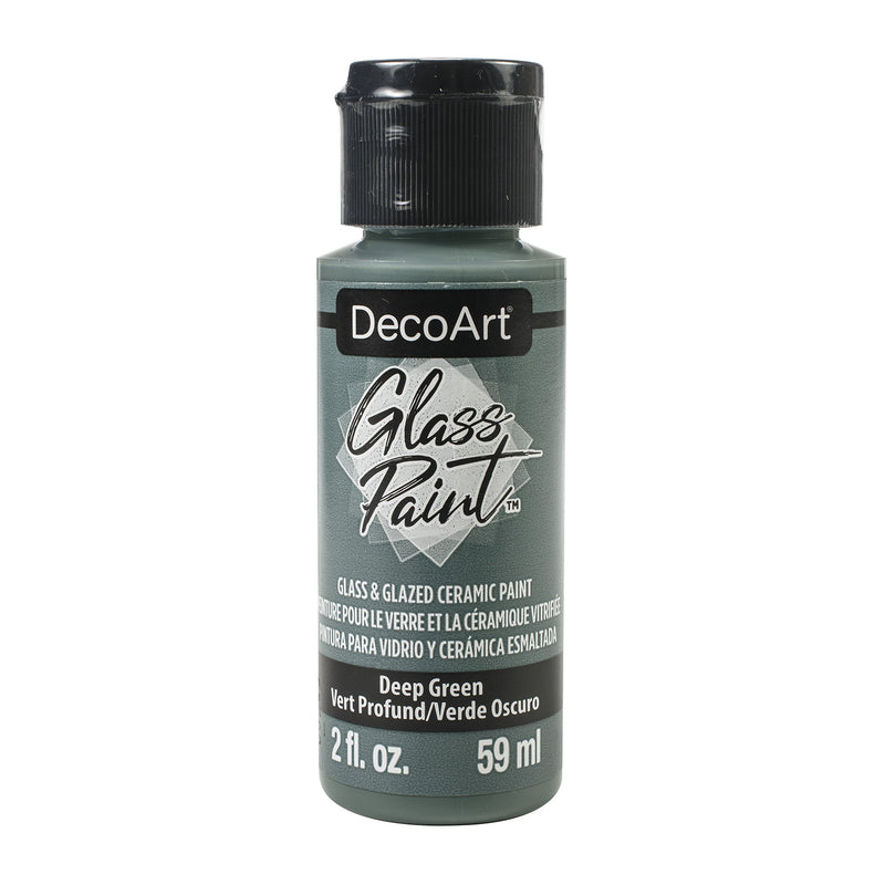 DecoArt Glass Paint 2oz - Deep Green