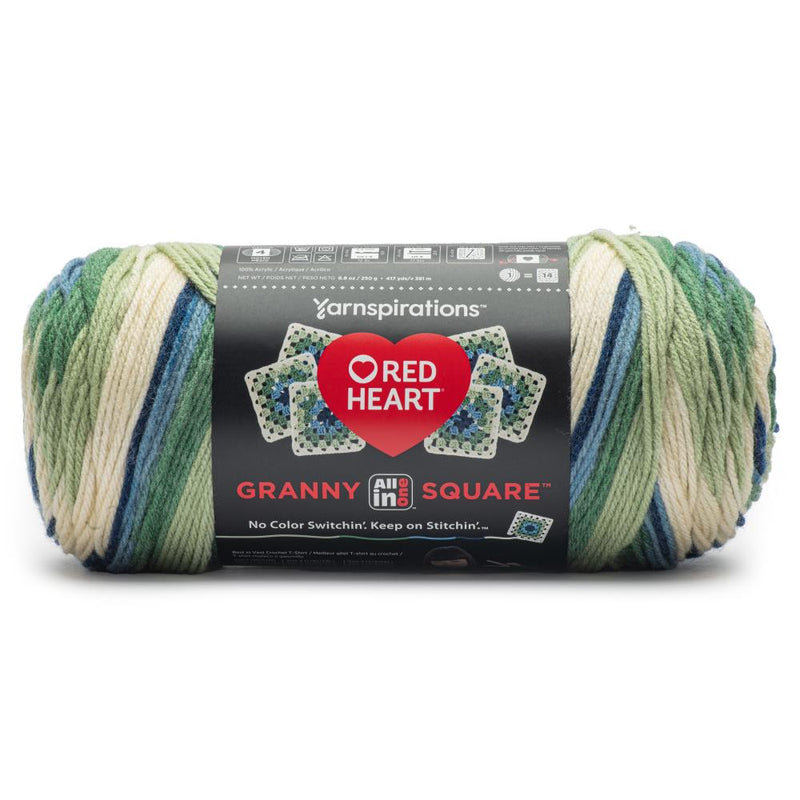 Red Heart All in One Granny Square - Aran - Lily Pad*