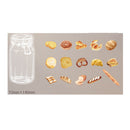 Poppy Crafts Clear Stickers - Baked Goods Jar 35pcs