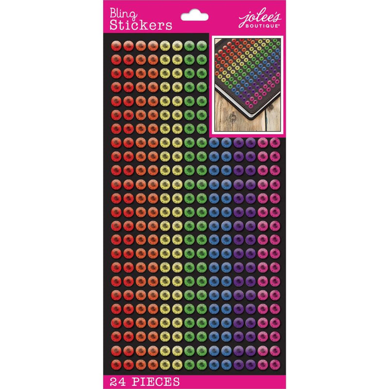 Jolee's Boutique Themed Stickers Rainbow Bling Sheet*