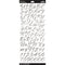 Sticko Alphabet Stickers - Brush Stroke, Silver Script