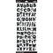 Sticko Alphabet Stickers - Black Glitter
