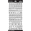 Sticko Alphabet Stickers - Silver Glitter Futura
