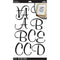 Sticko Alphabet Stickers - Black Script Poster