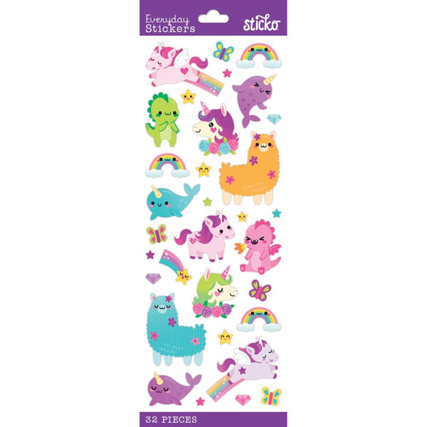 Sticko Themed Stickers - Kawaii Fantasy Animals