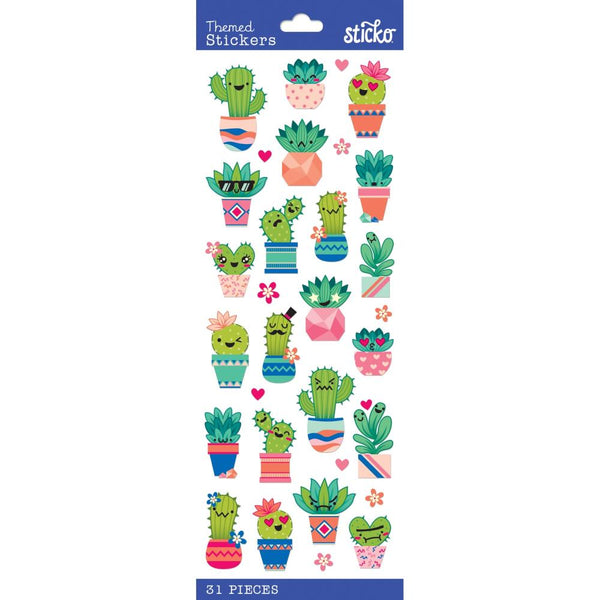 Sticko Themed Stickers - Cutesy Succulents