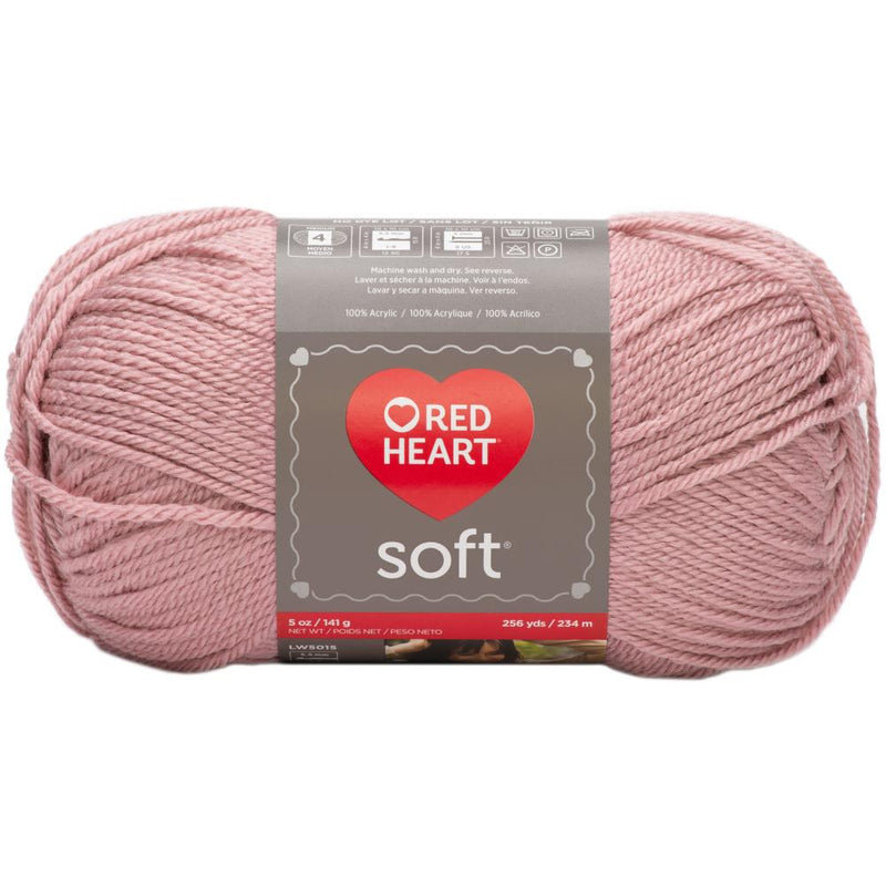 Red Heart Soft Yarn - Rose Blush 140g