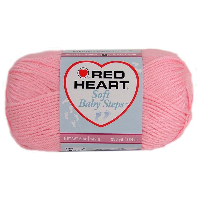 Red Heart Soft Baby Steps Yarn - Baby Pink 142g