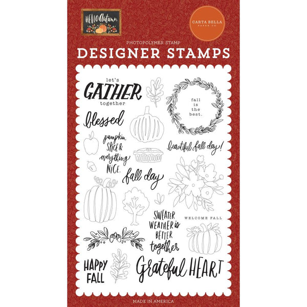 Carta Bella Stamps - Fall Day, Hello Autumn*