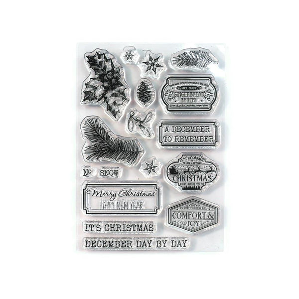 Elizabeth Craft Clear Stamps - December to Remember