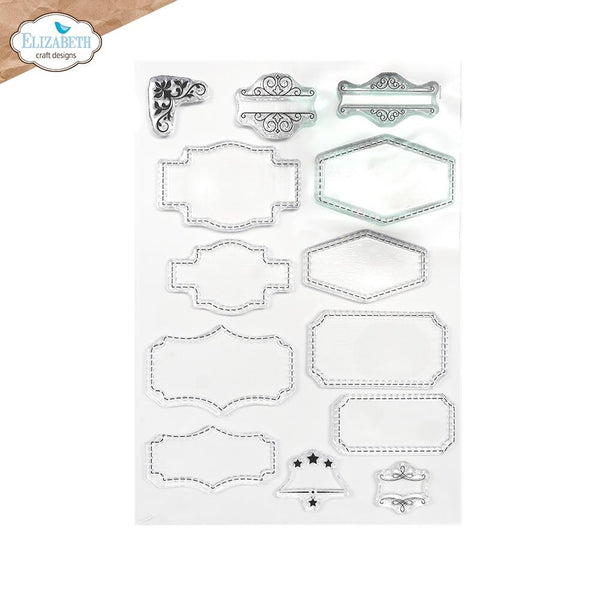 Elizabeth Craft Clear Stamps Layered Labels