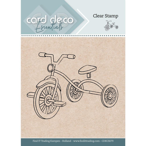 Find It Trading Card Deco Essentials Clear Stamp - Tricycle