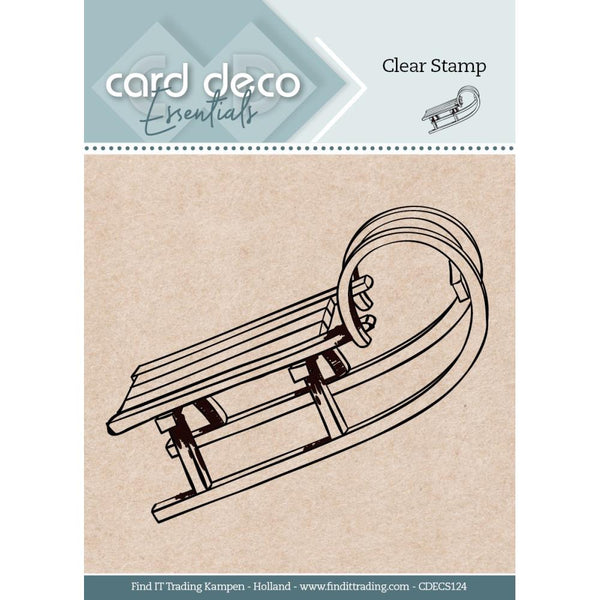 Find It Trading Card Deco Essentials Clear Stamp - Sled*