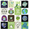Reminisce Square Cardstock Stickers 12in x 12in - Earth Day