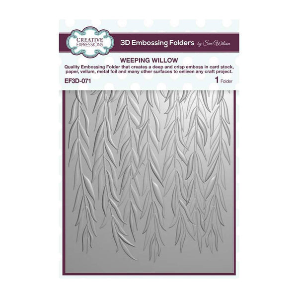 Creative Expressions 3D Embossing Folder 5"x 7" - Weeping Willow