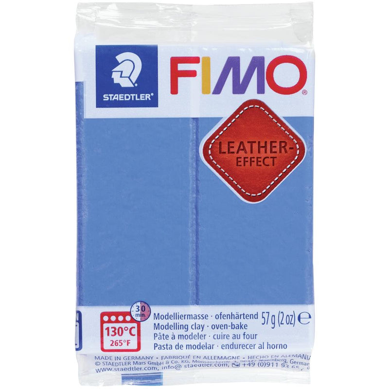 Fimo Leather Effect Polymer Clay 2oz - Indigo Blue