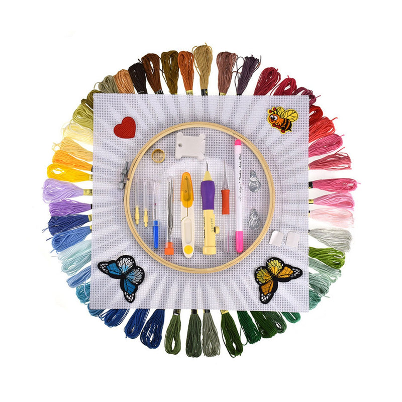 Poppy Crafts Embroidery Kit w/ 50 threads*