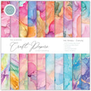 Craft Consortium Double-Sided Paper Pad 8"X8" 30 pack Ink Drops Candy, 20 Designs*