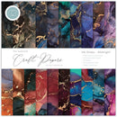 Craft Consortium Double-Sided Paper Pad 8"X8" 30/Pkg Ink Drops - Midnight, 20 Designs