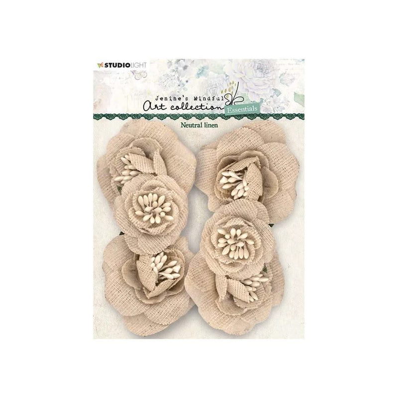 Studio Light Paper Flowers 12 pack  - Nr. 05, Neutrals*