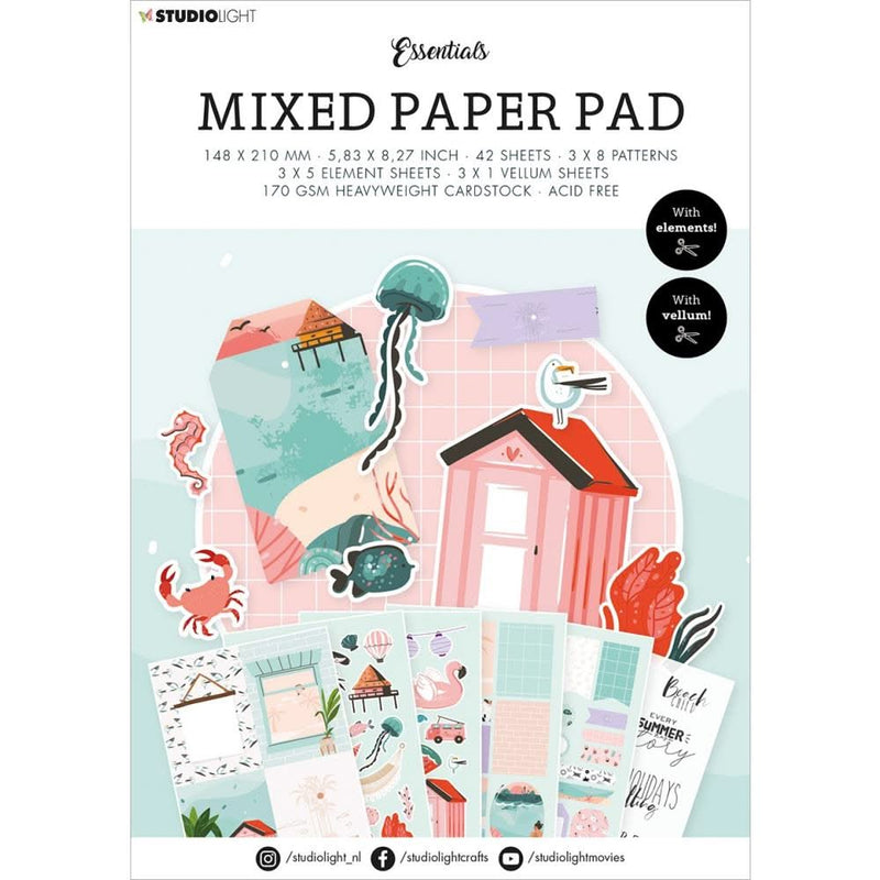 Studio Light Mixed Paper Pad 5.8in x 8.3in - Nr. 14*