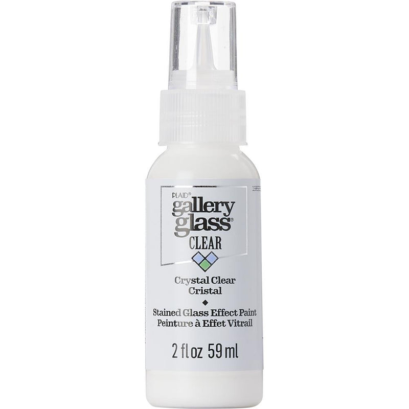 FolkArt Gallery Glass Paint 2oz - Crystal Clear*
