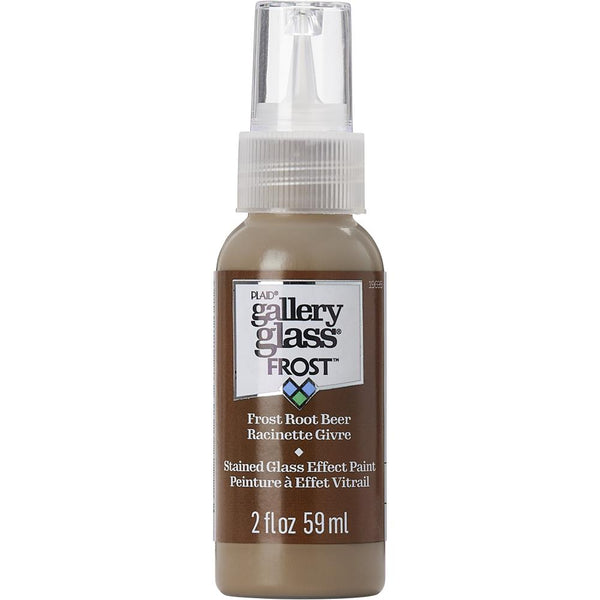 FolkArt Gallery Glass Paint 2oz - Frost Root Beer