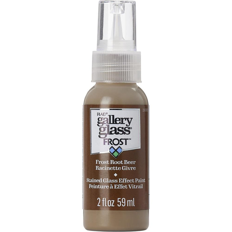 FolkArt Gallery Glass Paint 2oz - Frost Root Beer