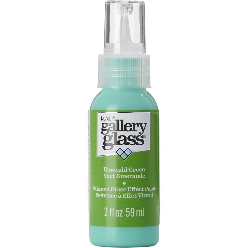 FolkArt Gallery Glass Paint 2oz - Emerald Green*