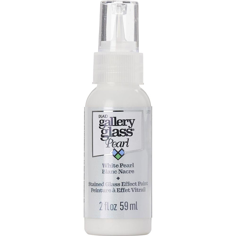 FolkArt Gallery Glass Paint 2oz - White Pearl